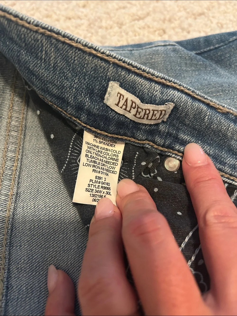 True Craft Slim Tapered Jeans in Mid Blue Wash